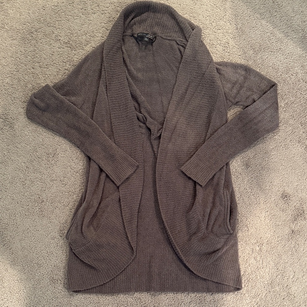 Barefoot Dreams Women's Cardigan in Taupe